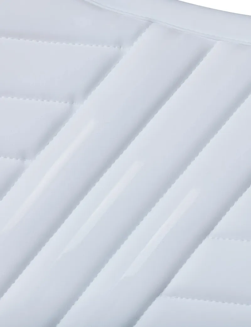 WeatherBeeta Softshell Pro Grip Euro Jump Saddle Pad - White-9