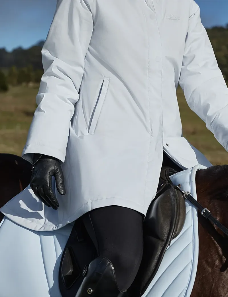 WeatherBeeta Ladies Essential Waterproof Insulated Riding Jacket - Mist Blue-8