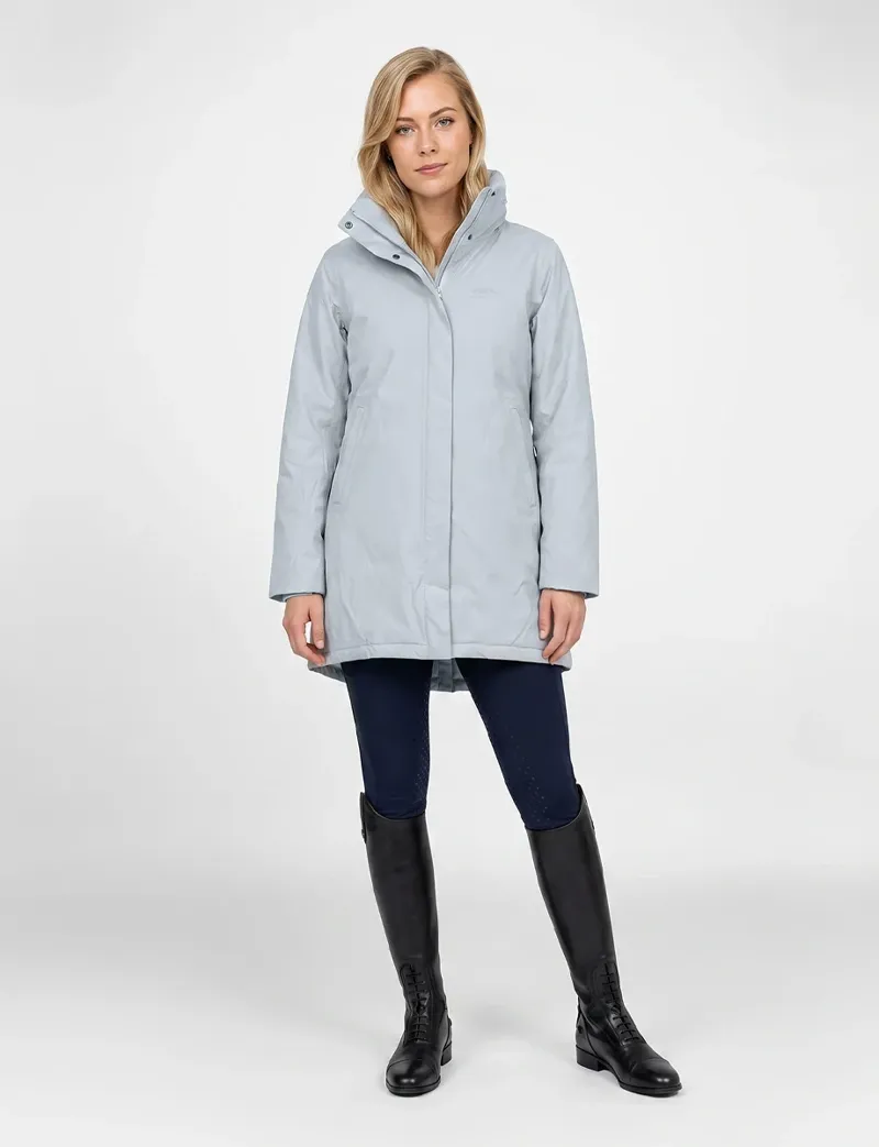 WeatherBeeta Ladies Essential Waterproof Insulated Riding Jacket - Mist Blue