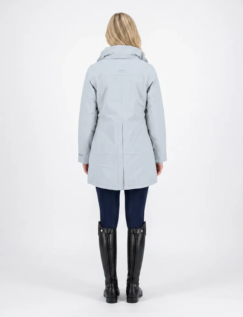 WeatherBeeta Ladies Essential Waterproof Insulated Riding Jacket - Mist Blue-3