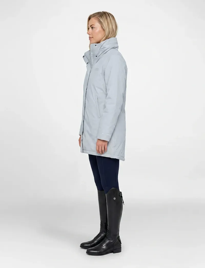 WeatherBeeta Ladies Essential Waterproof Insulated Riding Jacket - Mist Blue-2