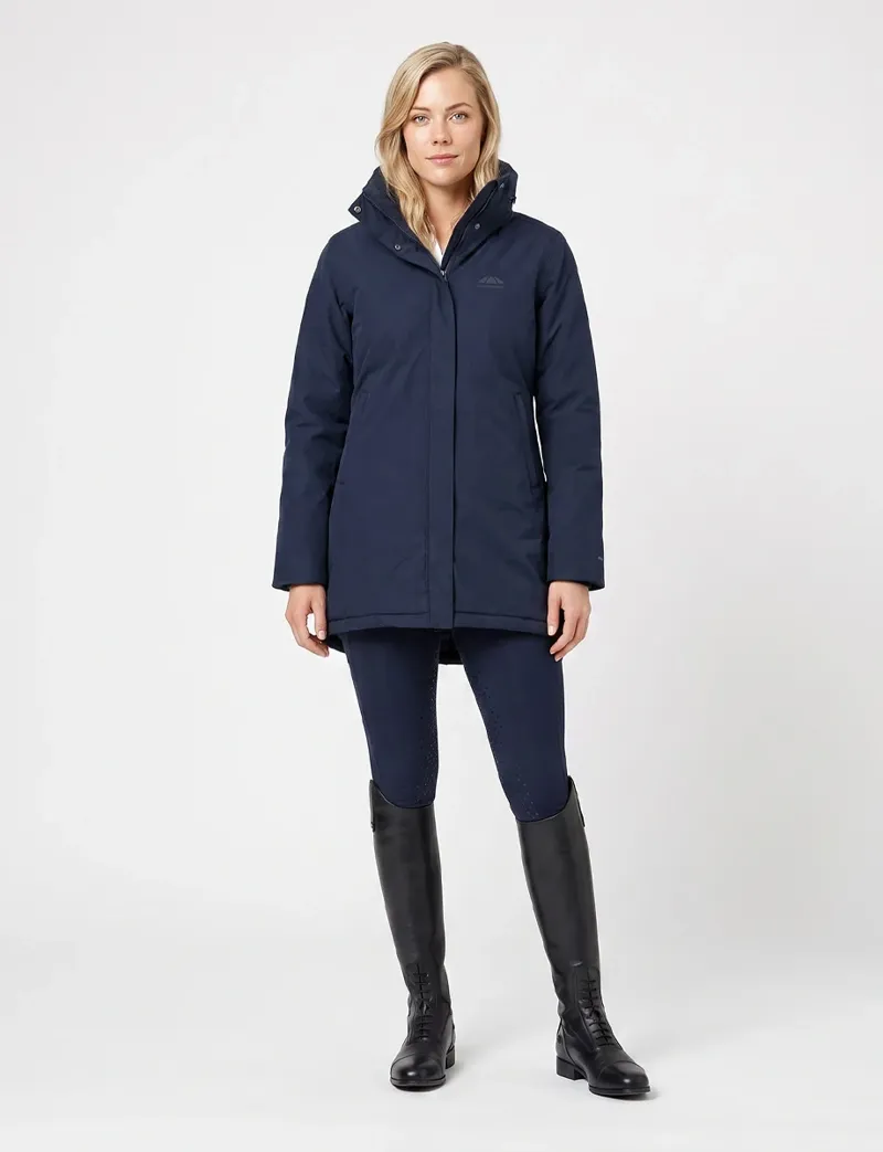 WeatherBeeta Ladies Essential Waterproof Insulated Riding Jacket - Navy-3