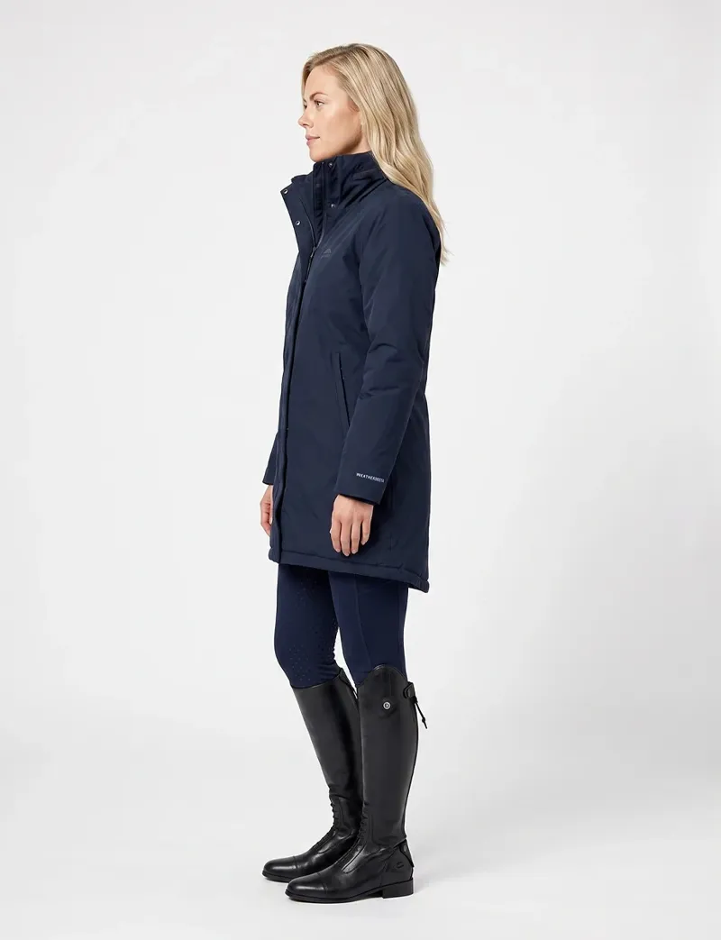 WeatherBeeta Ladies Essential Waterproof Insulated Riding Jacket - Navy-2