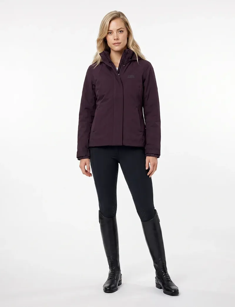 WeatherBeeta Ladies Protect Waterproof Insulated Riding Jacket - Blackberry -3