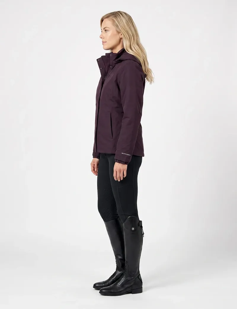 WeatherBeeta Ladies Protect Waterproof Insulated Riding Jacket - Blackberry -2