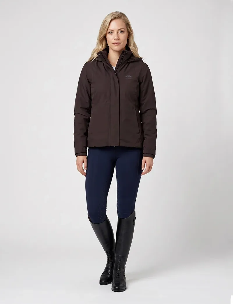 WeatherBeeta Ladies Protect Waterproof Insulated Riding Jacket - Espresso-3