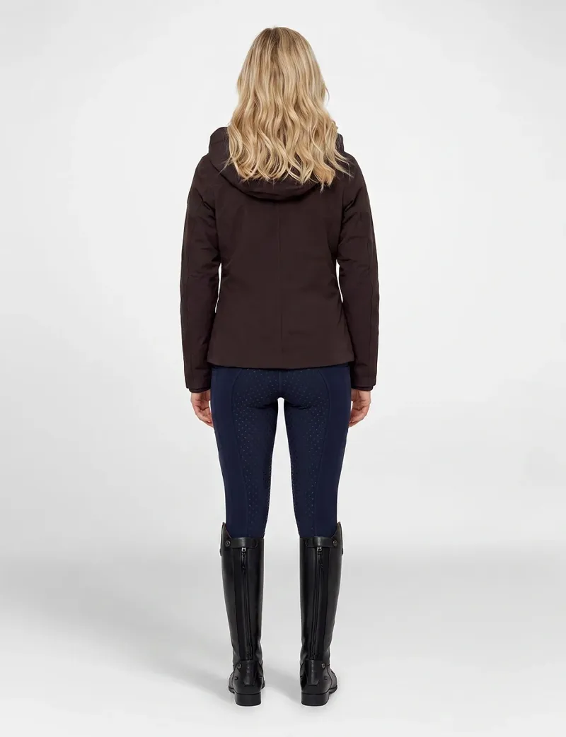WeatherBeeta Ladies Protect Waterproof Insulated Riding Jacket - Espresso-1