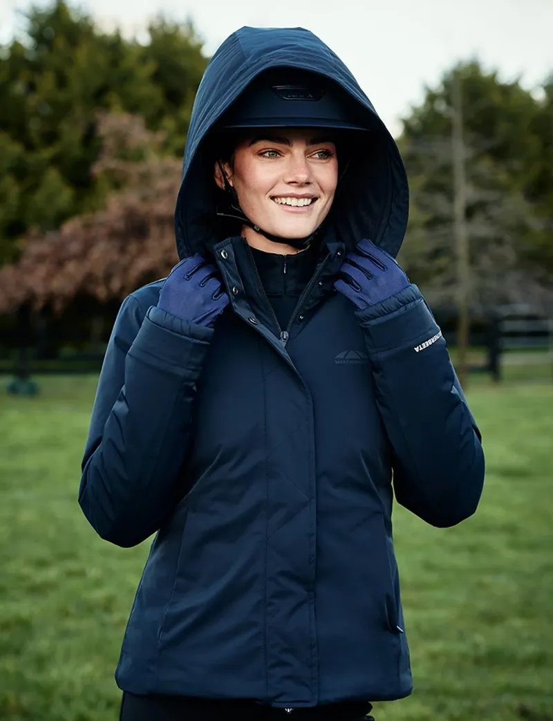WeatherBeeta Ladies Protect Waterproof Insulated Riding Jacket - Navy-4