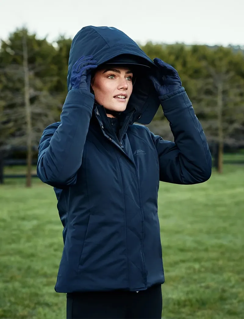 WeatherBeeta Ladies Protect Waterproof Insulated Riding Jacket - Navy-9