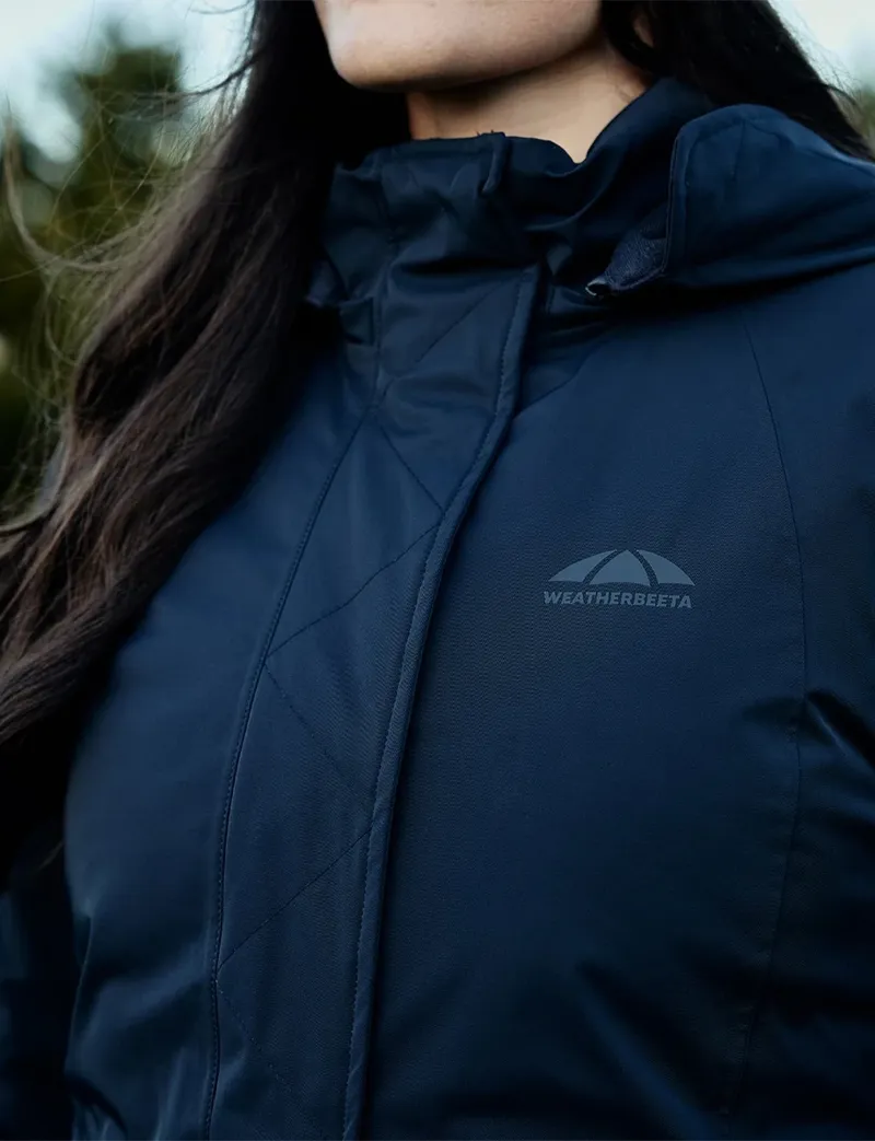 WeatherBeeta Ladies Protect Waterproof Insulated Riding Jacket - Navy-7