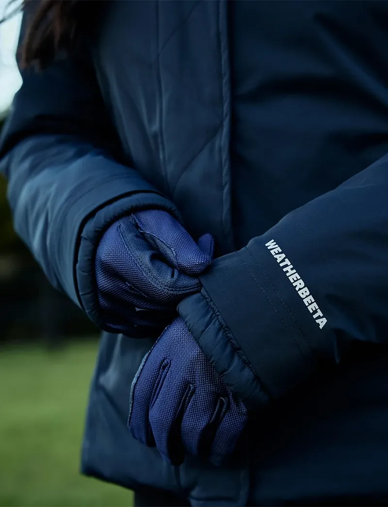 WeatherBeeta Ladies Protect Waterproof Insulated Riding Jacket - Navy-6