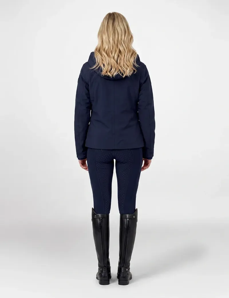 WeatherBeeta Ladies Protect Waterproof Insulated Riding Jacket - Navy-3