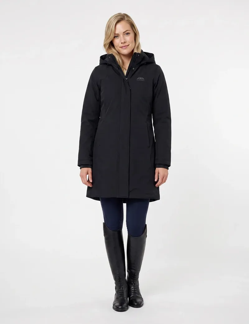 WeatherBeeta Ladies All Purpose Waterproof Insulated Longline Riding Jacket - Black-2