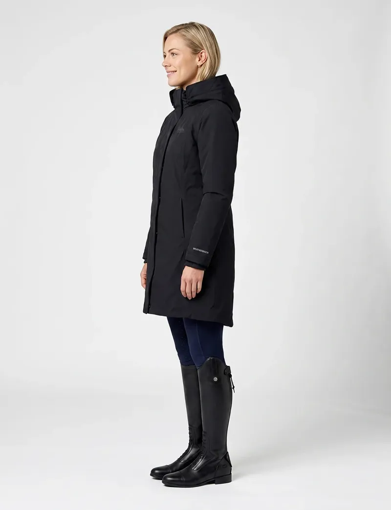 WeatherBeeta Ladies All Purpose Waterproof Insulated Longline Riding Jacket - Black-3