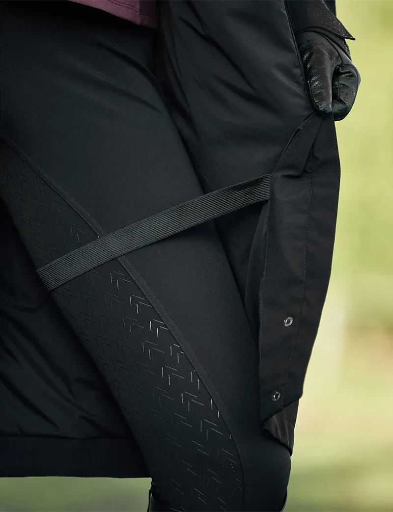 WeatherBeeta Ladies Windbreaker Reflective Longline Riding Jacket - Black-5