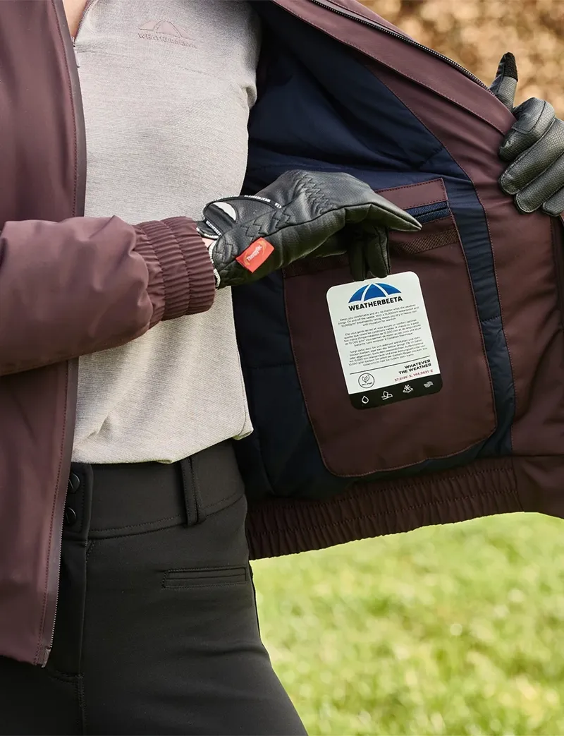 WeatherBeeta Ladies Waterproof Insulated Team Jacket - Blackberry-5