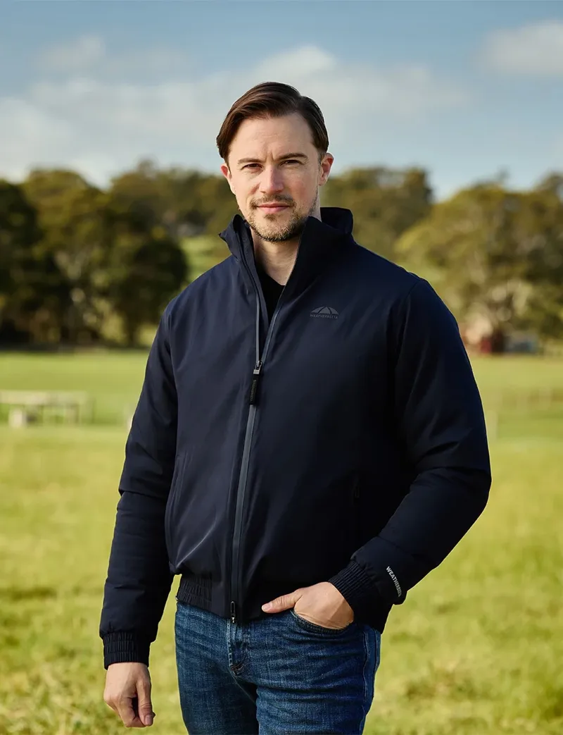 WeatherBeeta Mens Waterproof Insulated Team Jacket - Navy-6