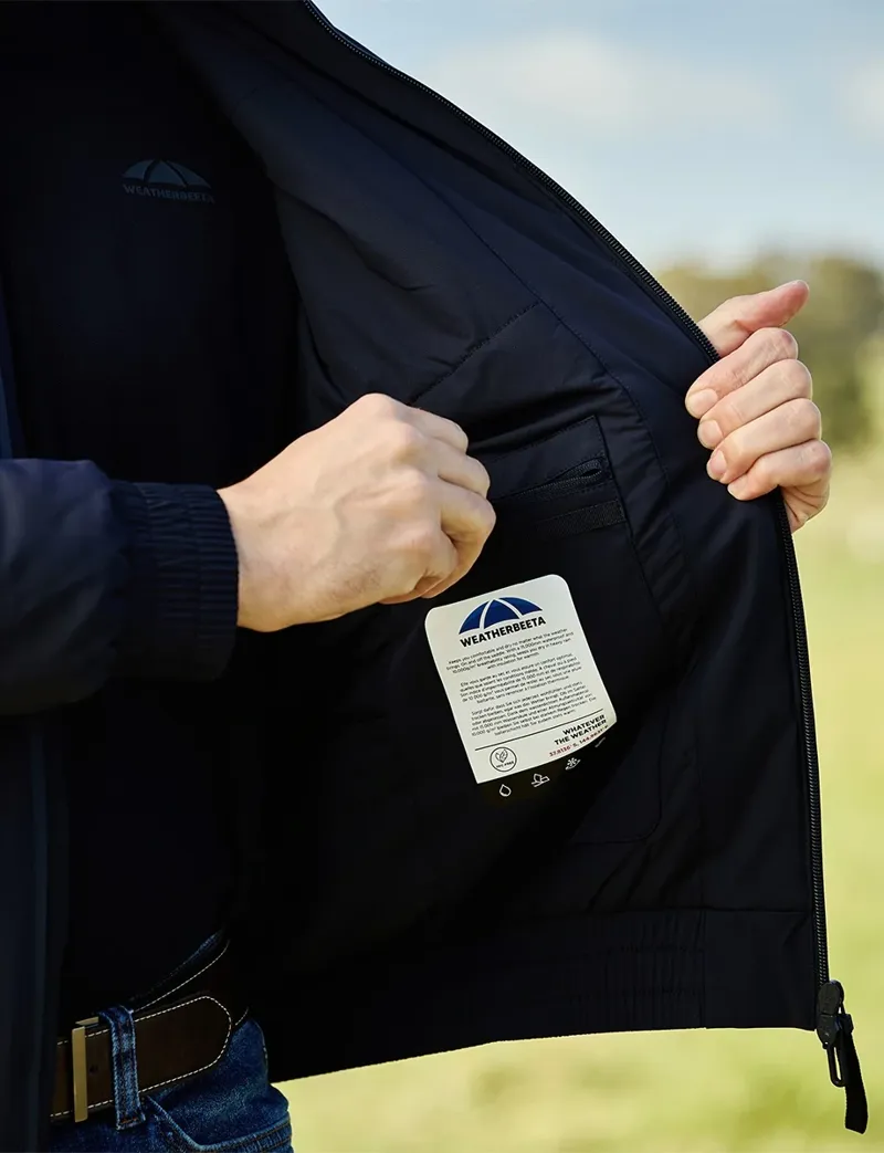 WeatherBeeta Mens Waterproof Insulated Team Jacket - Navy-7