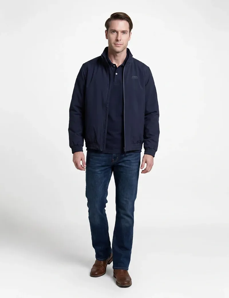 WeatherBeeta Mens Waterproof Insulated Team Jacket - Navy-1