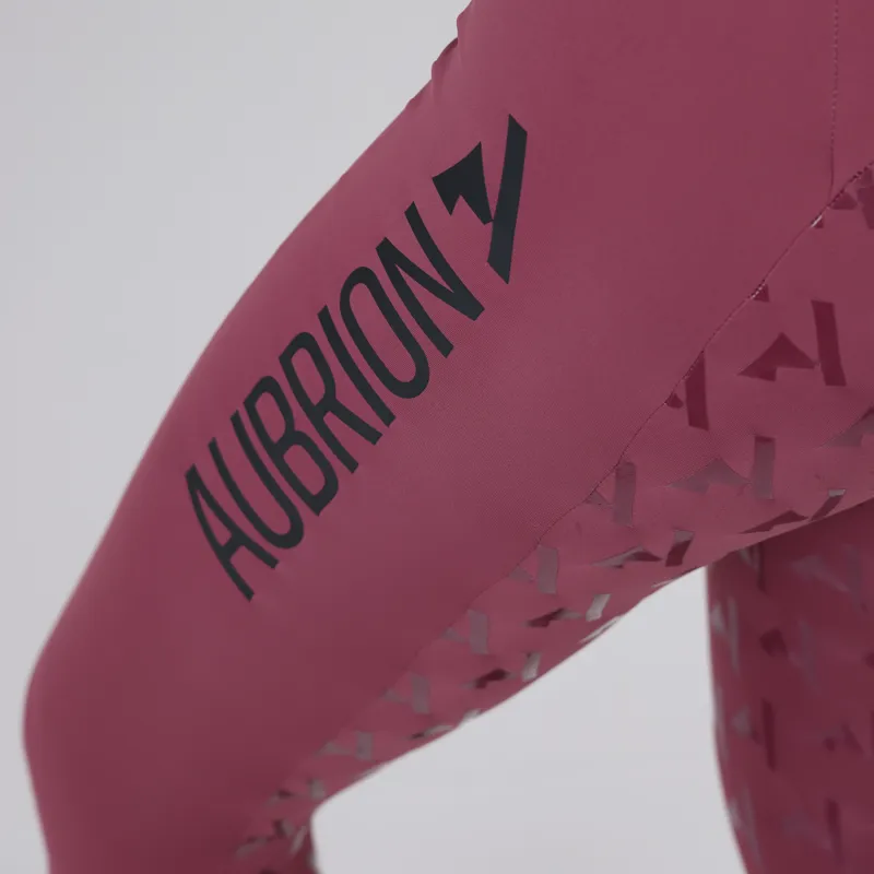 Shires Aubrion React Ladies Rythm Riding Tights - Mauve-10