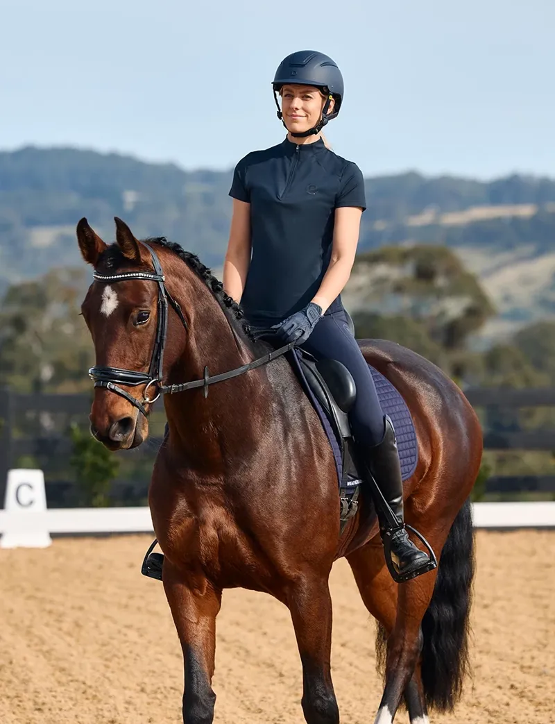Dublin Padded Comfort Crown Patent Flash Bridle - Black-5