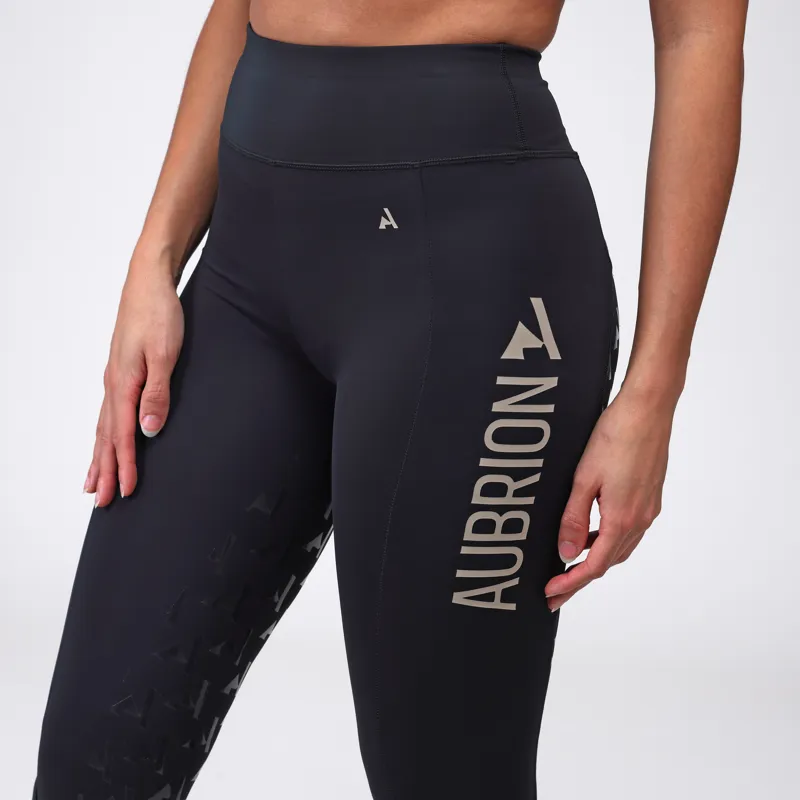Shires Aubrion React Ladies Rythm Riding Tights - Shadow-8