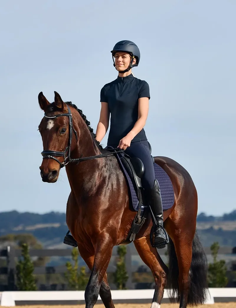 Dublin Padded Mono Crown Patent Flash Bridle - Black-5