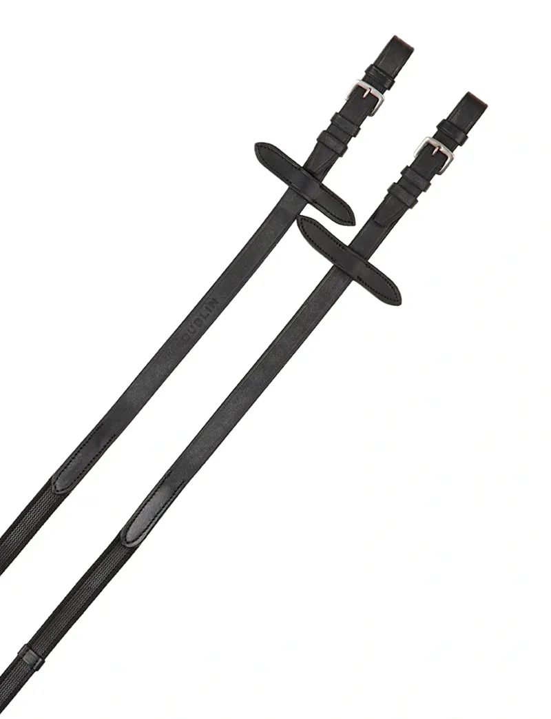 Dublin Suregrip Reins - Black-1