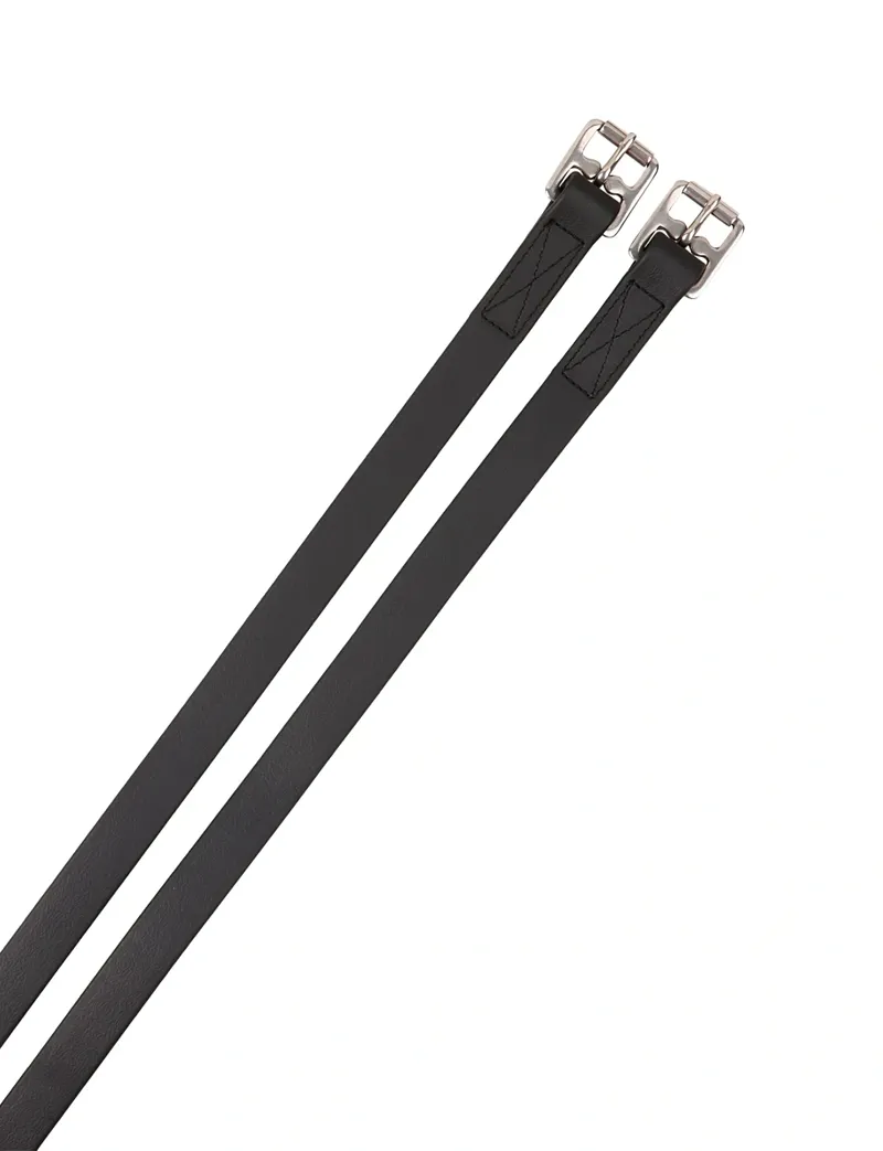 Dublin Synthetic Stirrup Leathers - Black-1