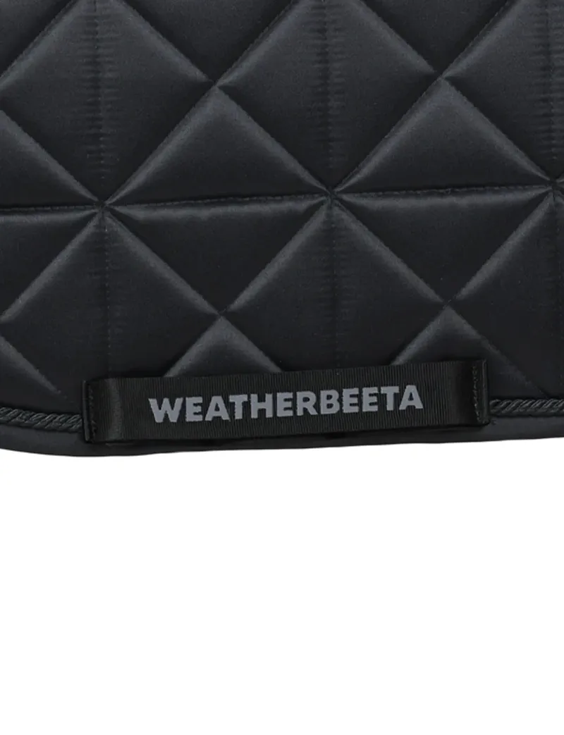 WeatherBeeta Satin Pro Air-Tec Dressage Saddle Pad - Black-3