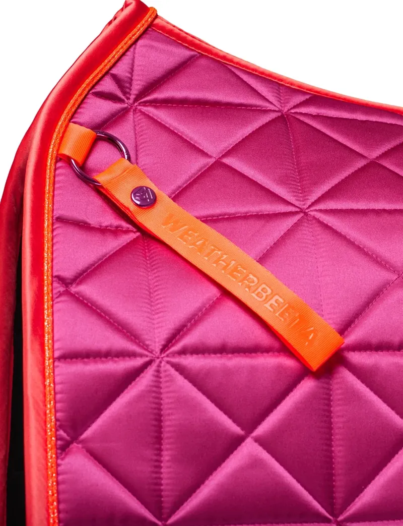 WeatherBeeta Satin Pro Air-Tec Dressage Saddle Pad - Magenta-6