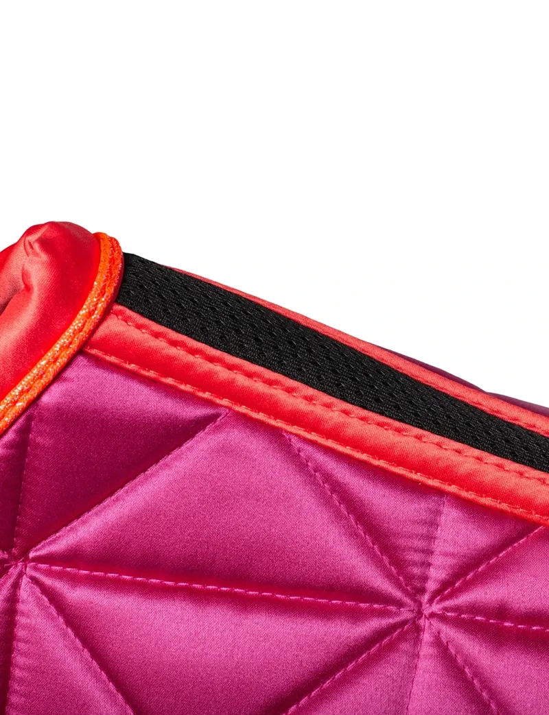 WeatherBeeta Satin Pro Air-Tec Dressage Saddle Pad - Magenta-4