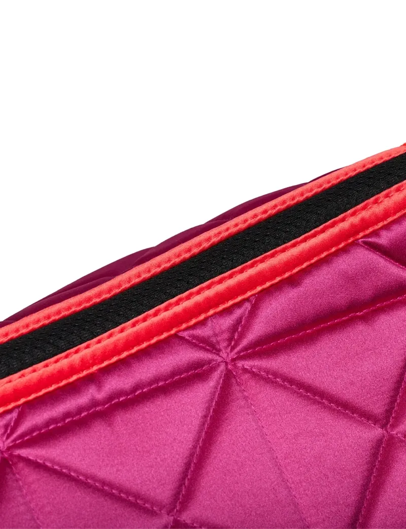 WeatherBeeta Satin Pro Air-Tec Dressage Saddle Pad - Magenta-5