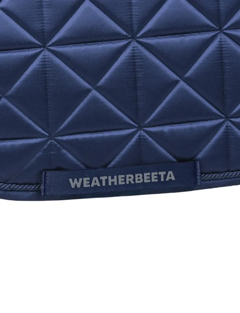 WeatherBeeta Satin Pro Air-Tec Dressage Saddle Pad - Navy-3