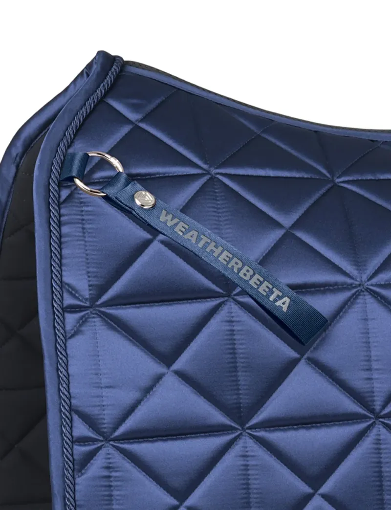 WeatherBeeta Satin Pro Air-Tec Dressage Saddle Pad - Navy-4