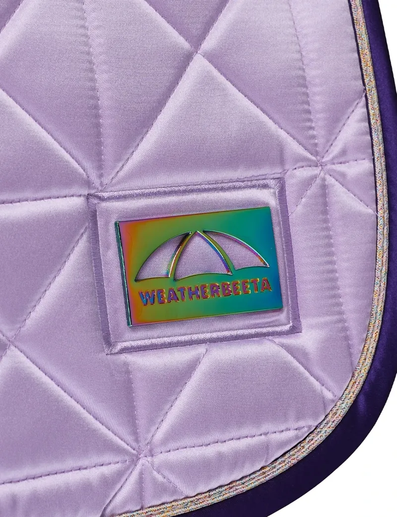 WeatherBeeta Satin Pro Air-Tec Dressage Saddle Pad - Purple-3