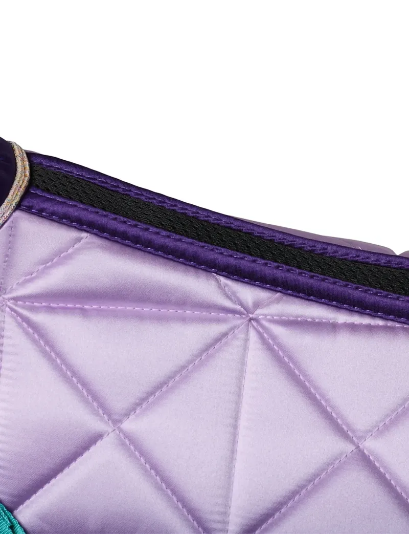 WeatherBeeta Satin Pro Air-Tec Dressage Saddle Pad - Purple-4