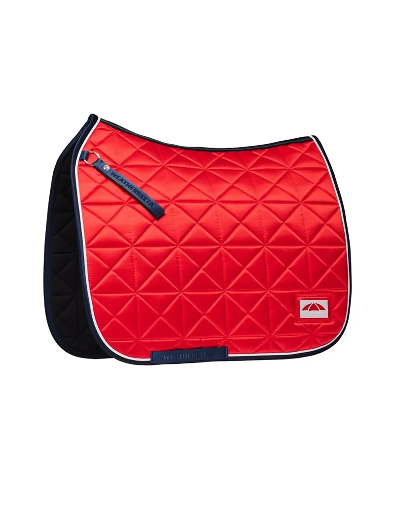 WeatherBeeta Satin Pro Air-Tec Dressage Saddle Pad - Red