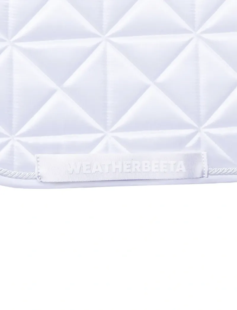 WeatherBeeta Satin Pro Air-Tec Dressage Saddle Pad - White-4
