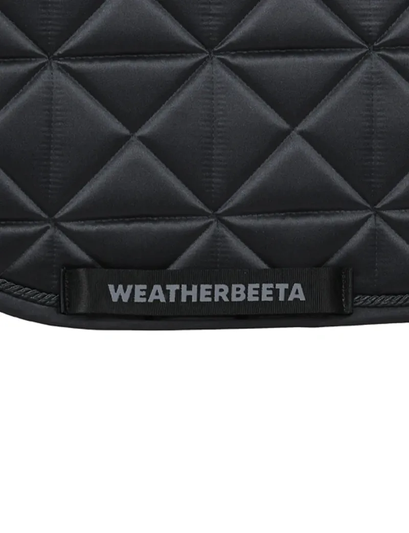 WeatherBeeta Satin Pro Air-Tec Euro Jump Shaped Saddle Pad - Black-3