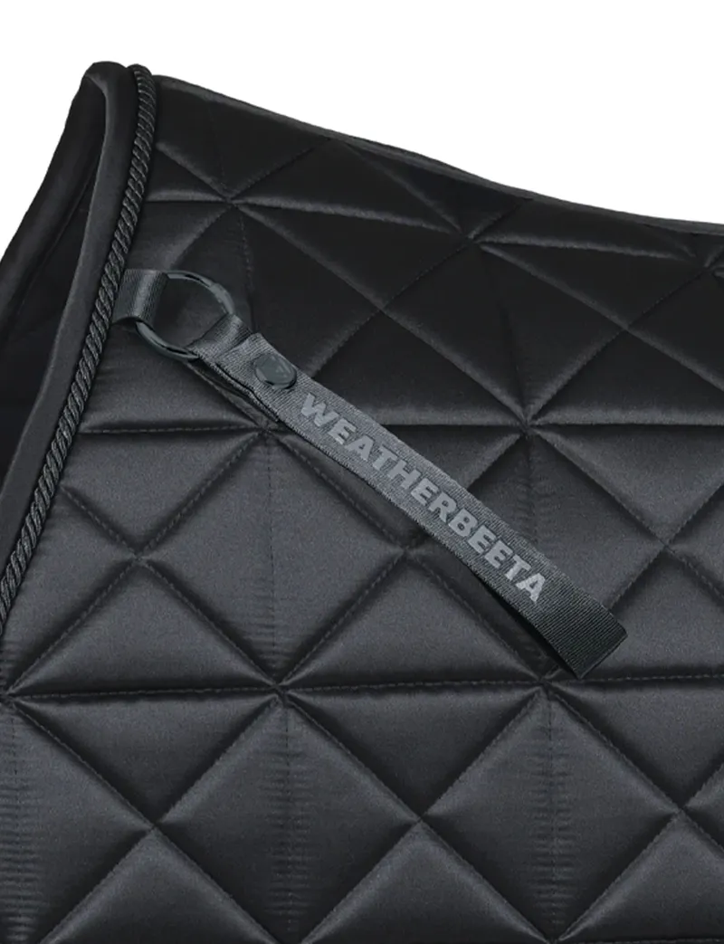 WeatherBeeta Satin Pro Air-Tec Euro Jump Shaped Saddle Pad - Black-4