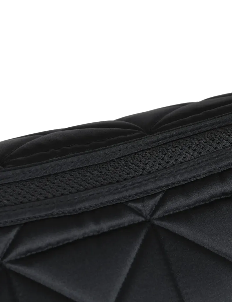 WeatherBeeta Satin Pro Air-Tec Euro Jump Shaped Saddle Pad - Black-5