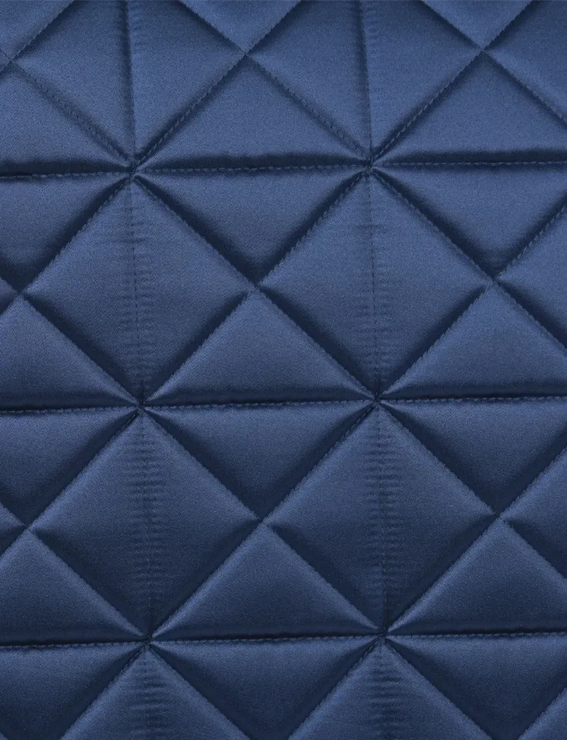 WeatherBeeta Satin Pro Air-Tec Euro Jump Shaped Saddle Pad - Navy-2