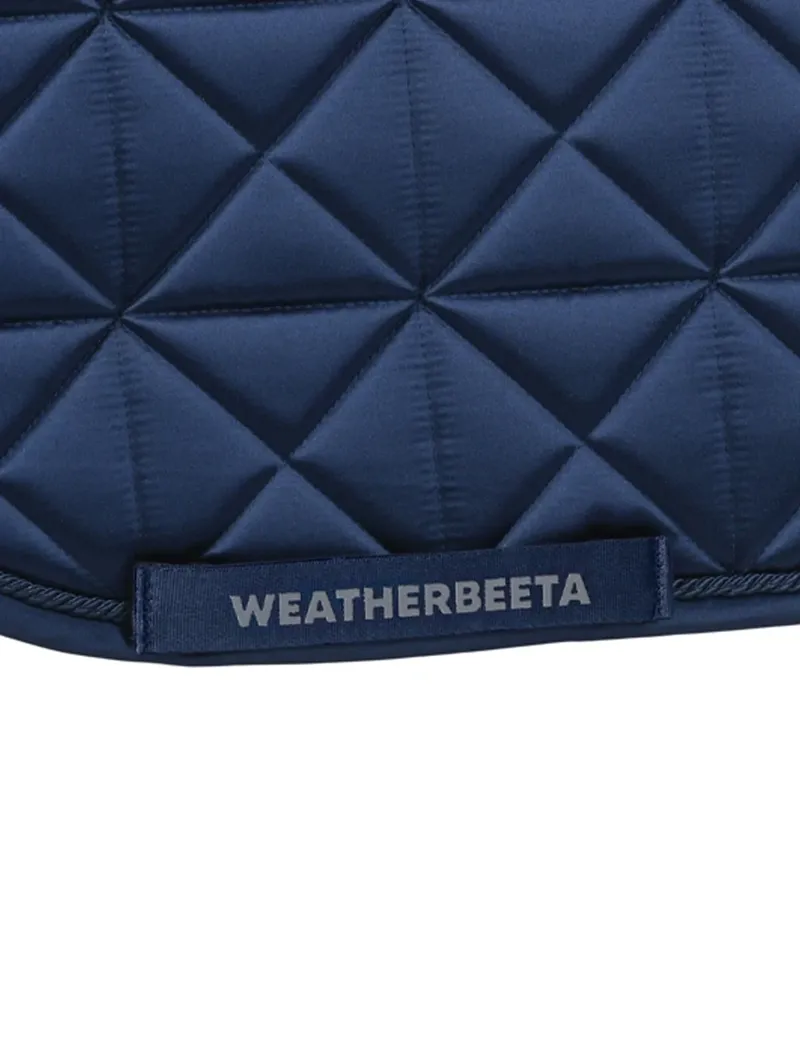 WeatherBeeta Satin Pro Air-Tec Euro Jump Shaped Saddle Pad - Navy-3