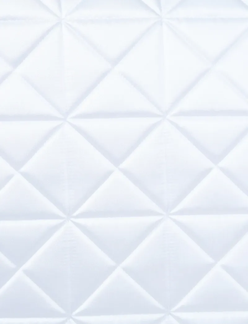 WeatherBeeta Satin Pro Air-Tec Euro Jump Shaped Saddle Pad - White-3