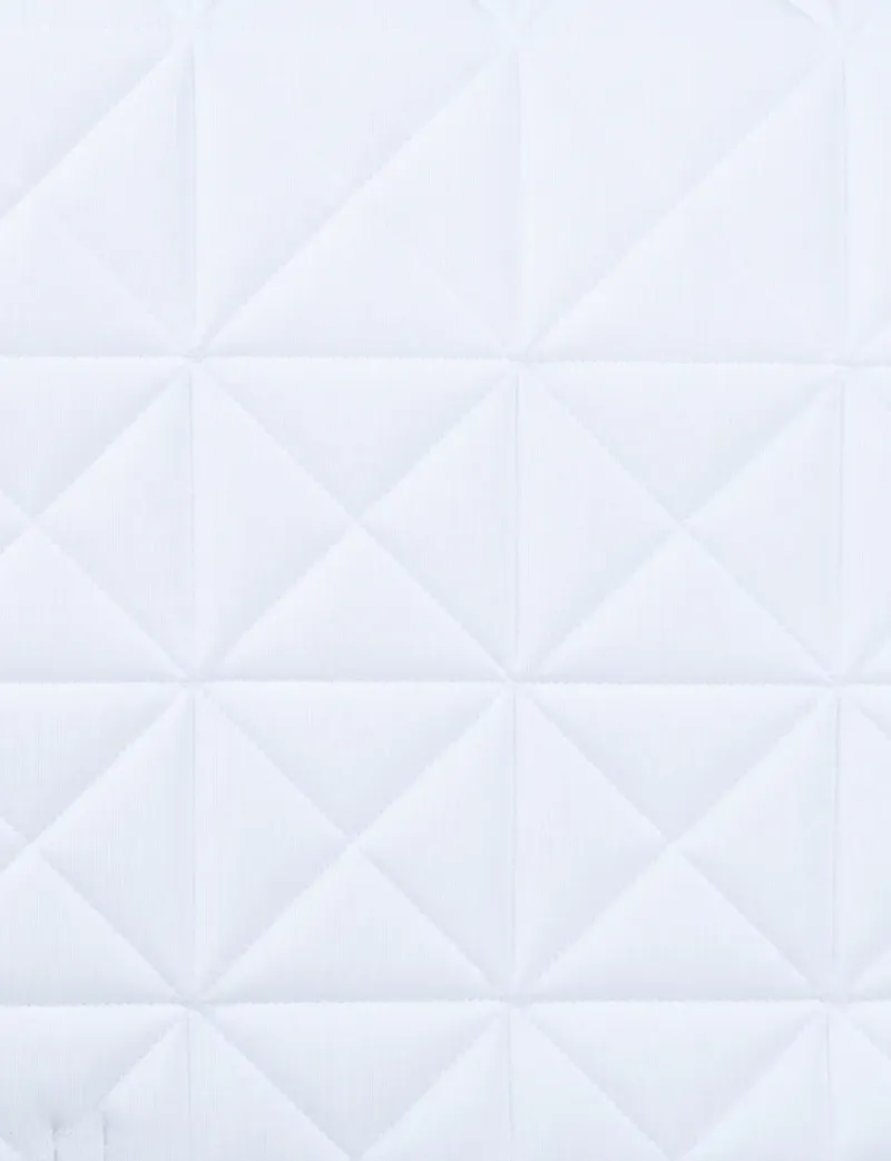 WeatherBeeta Satin Pro Air-Tec Euro Jump Shaped Saddle Pad - White-2