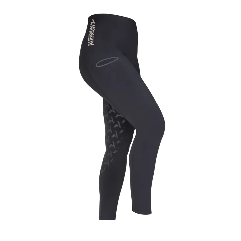 Shires Aubrion React Ladies Sculpt Riding Tights - Shadow