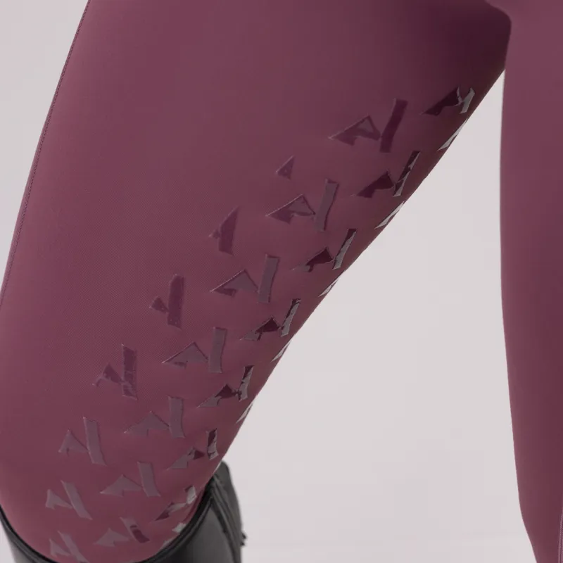 Shires Aubrion React Ladies Non-Stop Riding Tights - Mauve-6