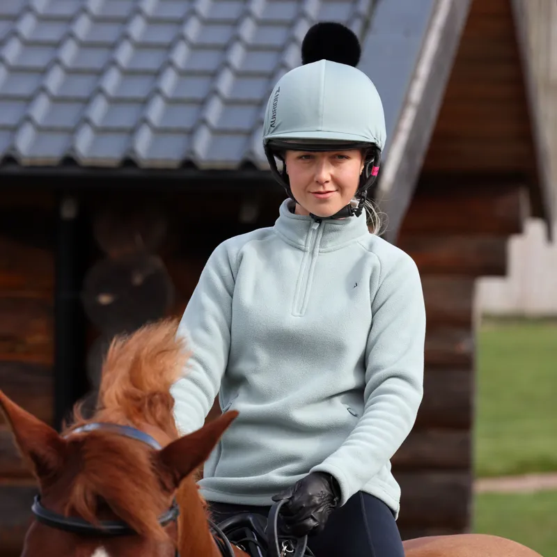 Shires Aubrion React Half Zip Fleece - Sage-4