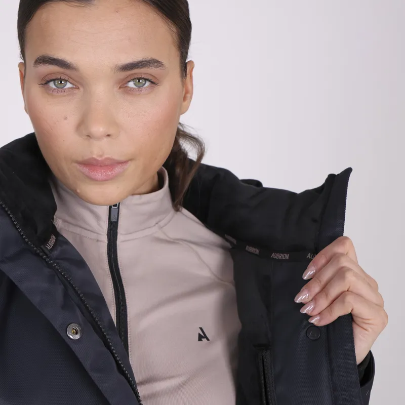 Shires Aubrion React Ladies Long Waterproof Coat - Shadow-2